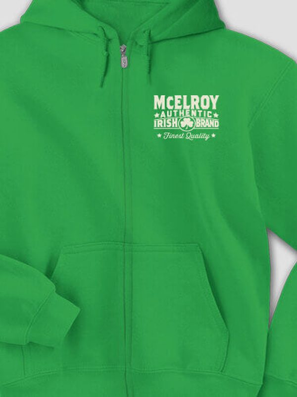 Irish Brand : Embroidered Zip Hoodies