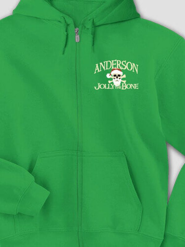 Jolly To The Bone : Embroidered Zip Hoodies product image 2