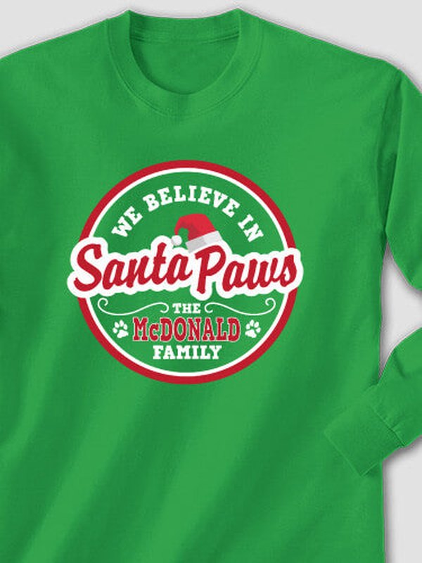 Santa Paws : Printed Long Sleeves
