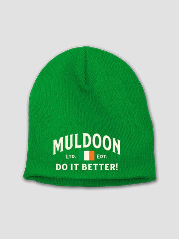 Irish Do It Better : Embroidered Beanies