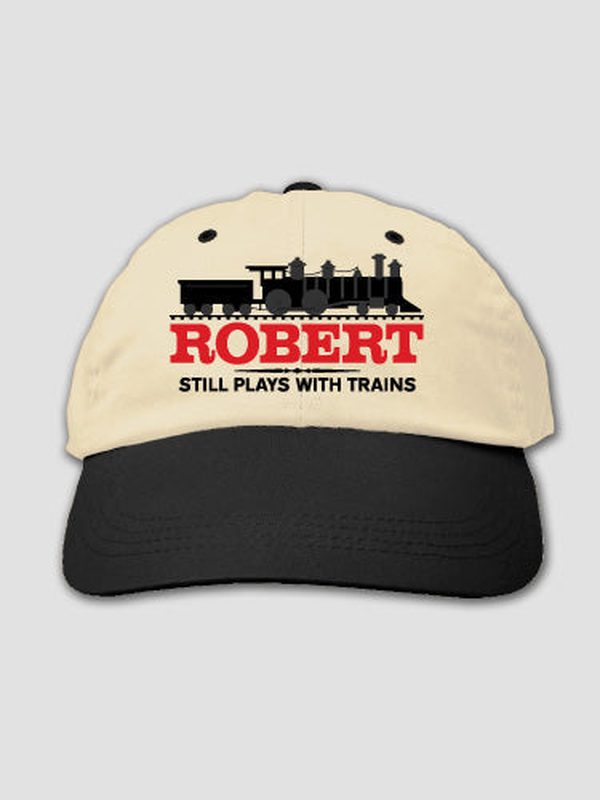 Still Plays With Trains : Embroidered Baseball Hats