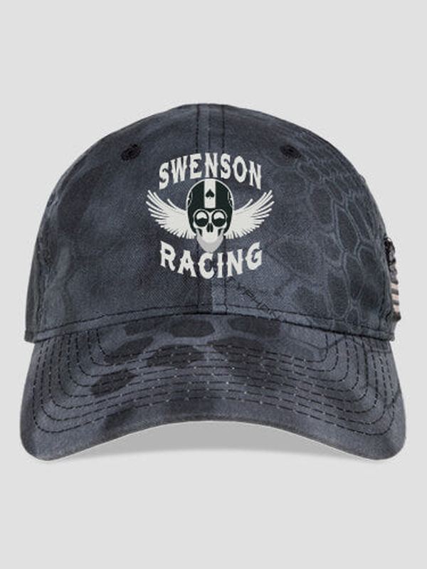 Racing Skull : Embroidered Kryptek Tactical Camo Hats