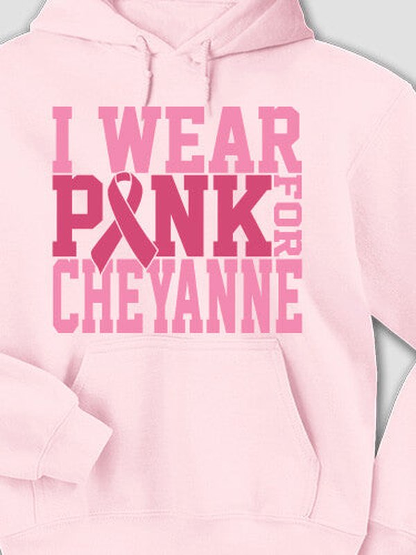 I Wear Pink : Printed Hoodies product image 2