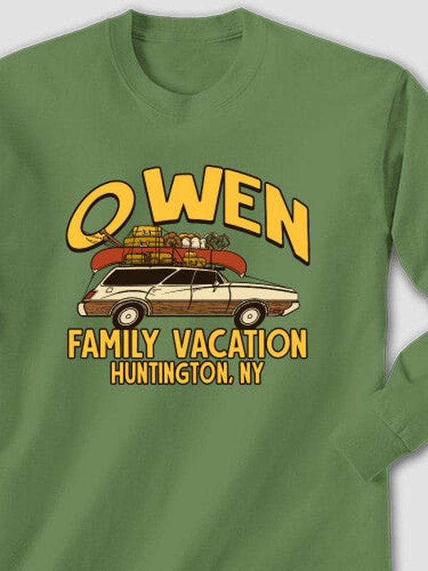 Retro Family Vacation : Printed Long Sleeves