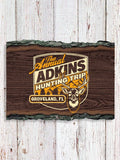 Hunting Trip : Faux Sliced Log Plaque