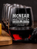 Irish Brand : Cheese Board Wine Glass Gift Sets - Engraved