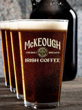 Irish Coffee : Growler Pint Glass Gift Sets - Color Printed
