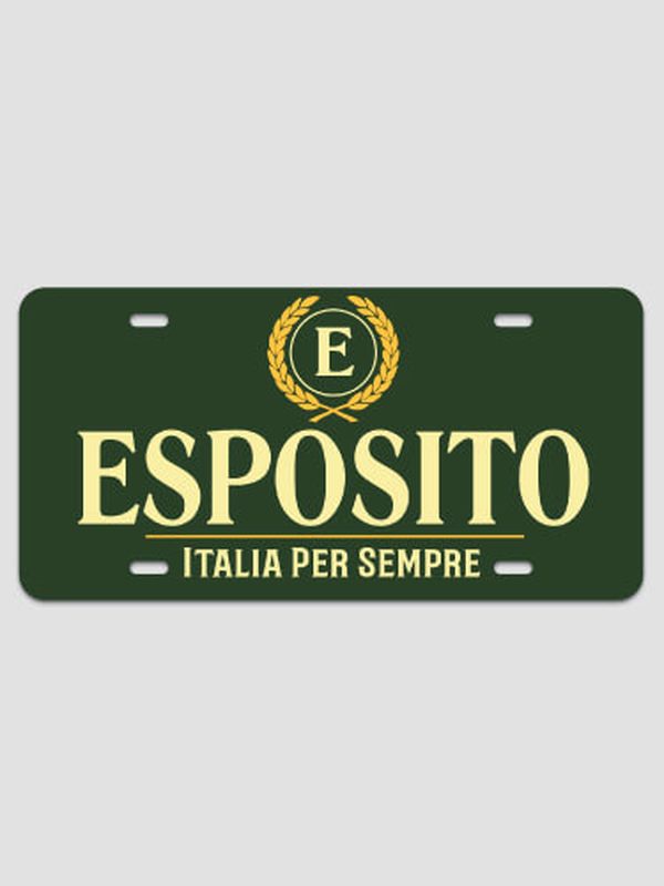 Italian Monogram : License Plates