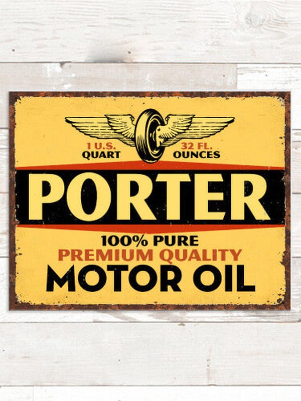 Motor Oil : Tin Signs