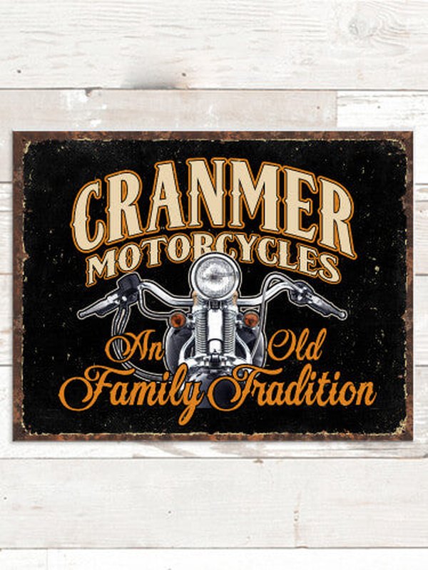 Motorcycle Family Tradition : Tin Signs