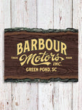 Motors : Faux Sliced Log Plaque