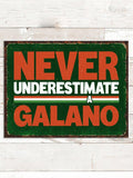 Never Underestimate Italian : Tin Signs