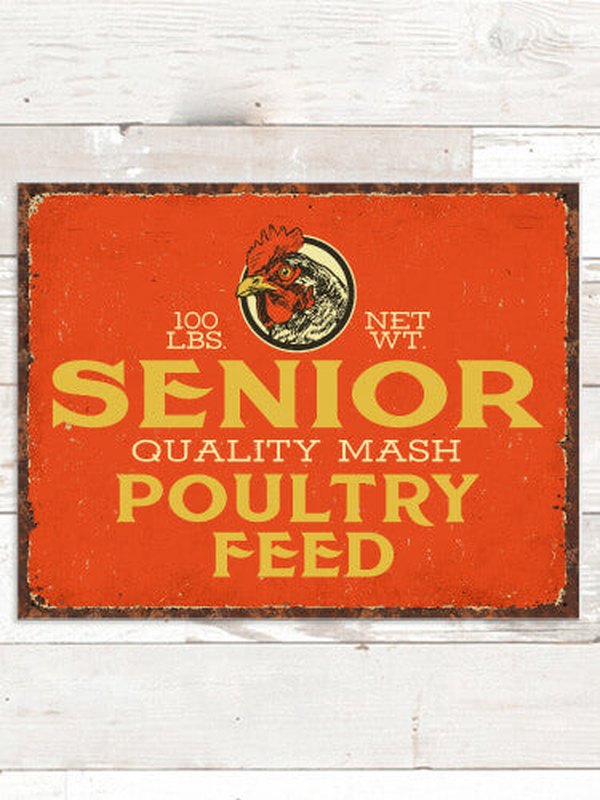 Poultry Feed : Tin Signs