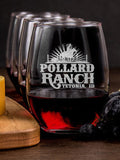 Ranch : Cheese Board Wine Glass Gift Sets - Engraved
