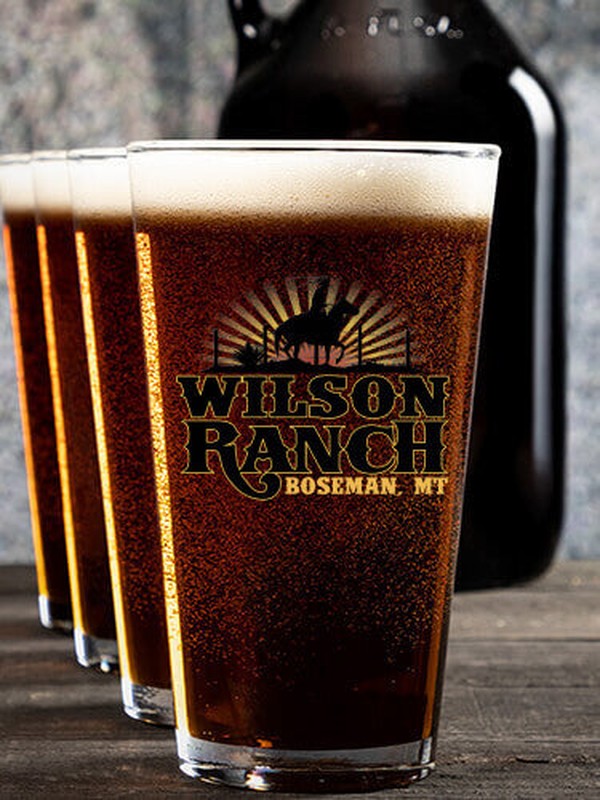 Ranch : Growler Pint Glass Gift Sets - Color Printed