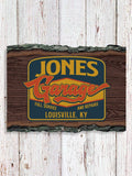 Retro Garage : Faux Sliced Log Plaque