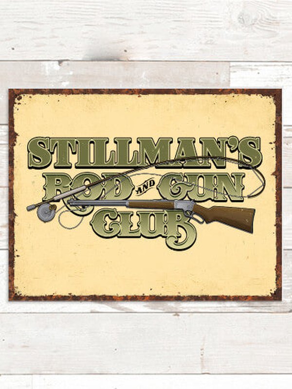 Rod and Gun Club : Tin Signs