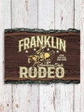 Rodeo : Faux Sliced Log Plaque