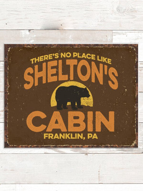Rustic Cabin : Tin Signs