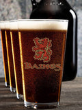 Scottish Lion : Growler Pint Glass Gift Sets - Color Printed