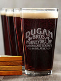 Shenanigans : 4 Pint Glasses - Engraved 4 Coasters Gift Set