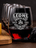 Sicilian Parts : Cheese Board Wine Glass Gift Sets - Engraved