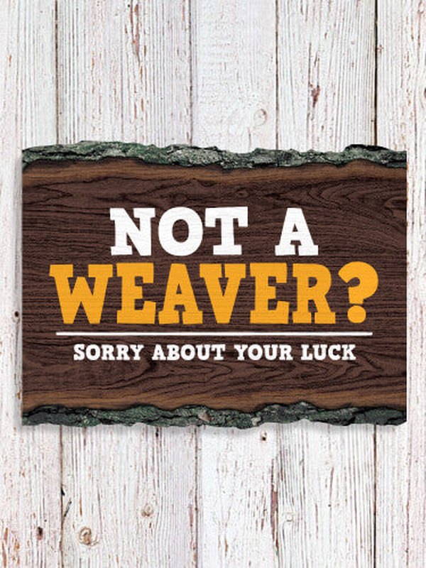 Sorry About Your Luck : Faux Sliced Log Plaque
