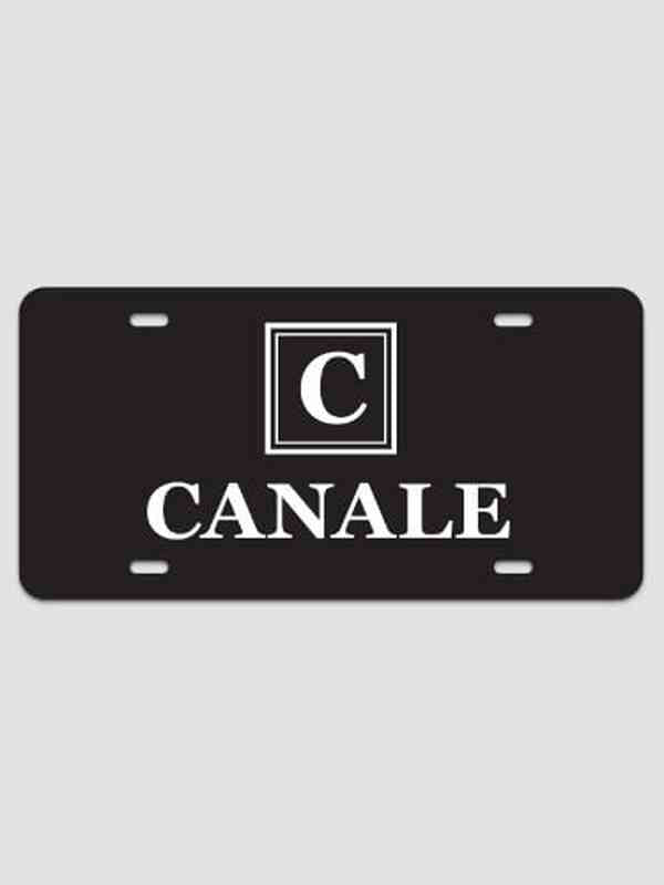 Square Monogram : License Plates