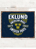 Swedish Parts : Tin Signs