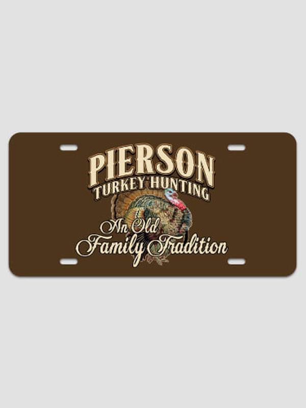 Turkey Hunting Family Tradition : License Plates