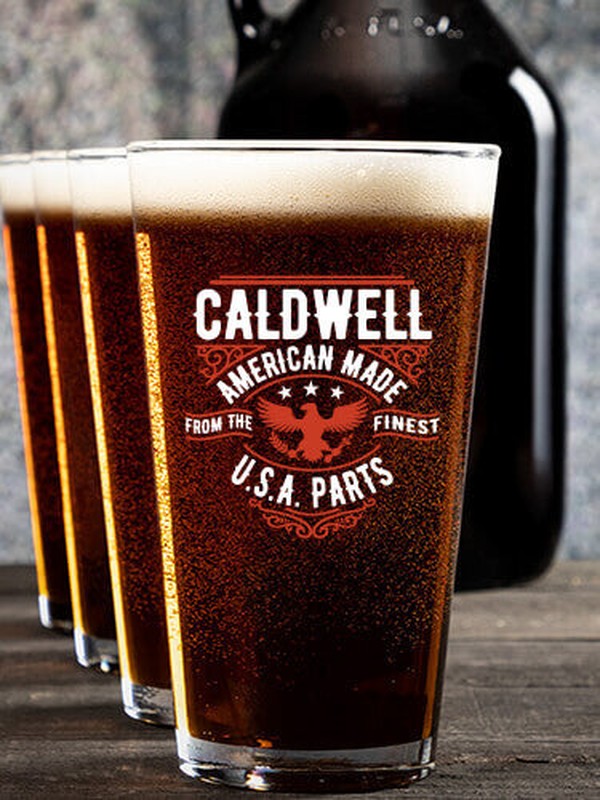 U.S.A. Parts : Growler Pint Glass Gift Sets - Color Printed