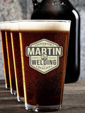 Welding : Growler Pint Glass Gift Sets - Color Printed