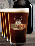 Whitetails : Growler Pint Glass Gift Sets - Color Printed