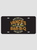 Wild Game Few Have Died BBQ : License Plates