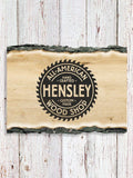 Wood Shop : Faux Sliced Log Plaque