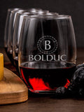 Woodworking Monogram : Cheese Board Wine Glass Gift Sets - Engraved
