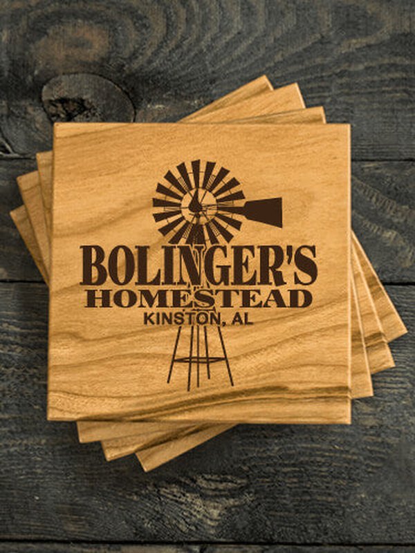 Homestead : Coasters - Engraved