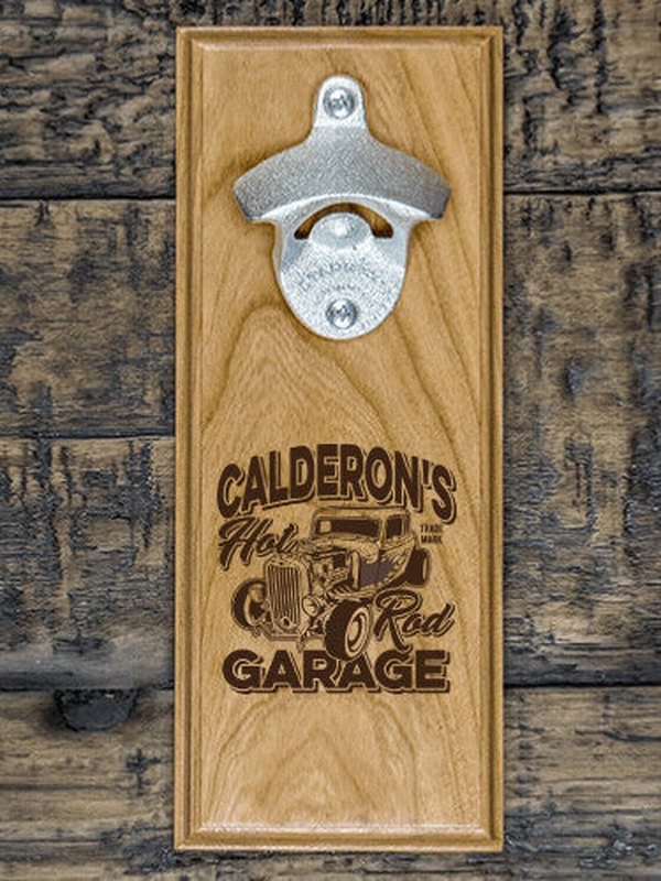 Hot Rod Garage : Bottle Openers - Engraved