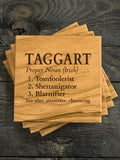 Irish Definition : Coasters - Engraved