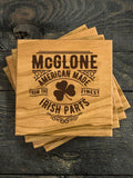 Irish Parts : Coasters - Engraved