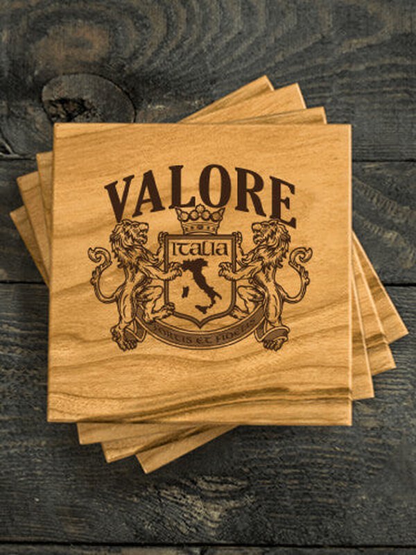 Italian Crest : Coasters - Engraved product image 1