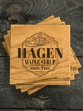Maple Syrup : Coasters - Engraved