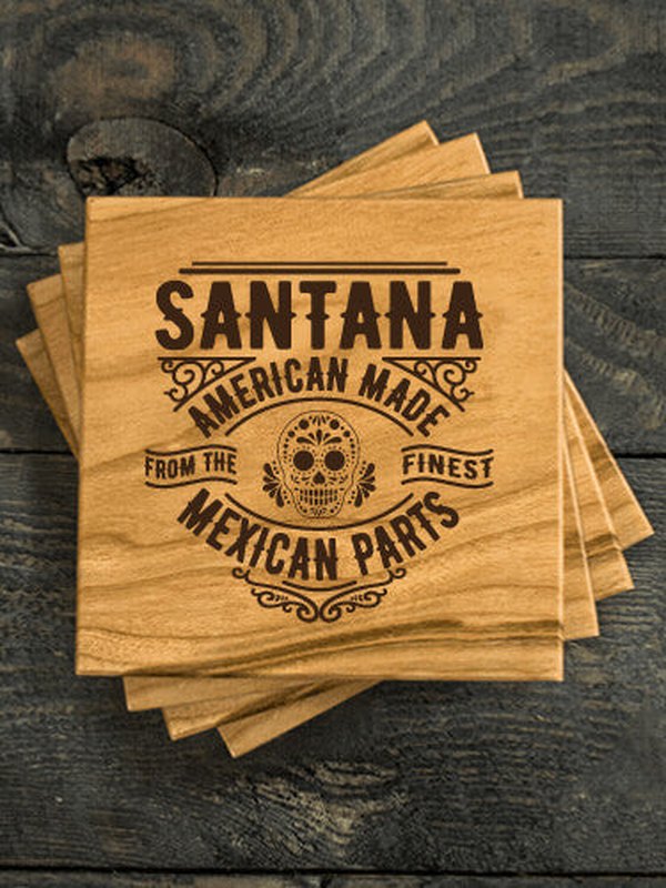 Mexican Parts : Coasters - Engraved