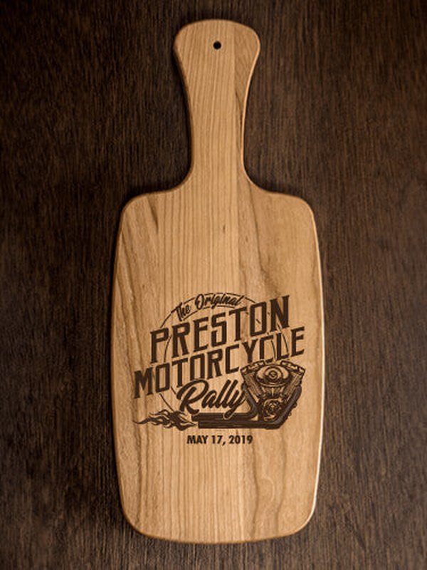 Motorcycle Rally : Cheese Boards - Engraved