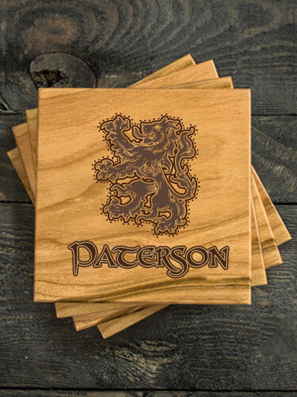 Scottish Lion : Coasters - Engraved