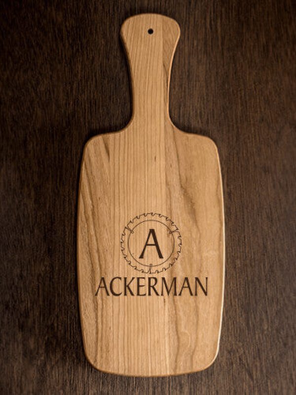 Woodworking Monogram : Cheese Boards - Engraved