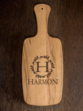 Wreath Monogram : Cheese Boards - Engraved