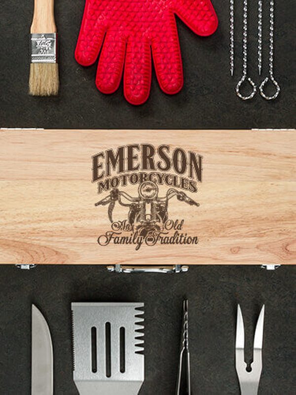 Motorcycle Family Tradition : 10 Piece BBQ Set