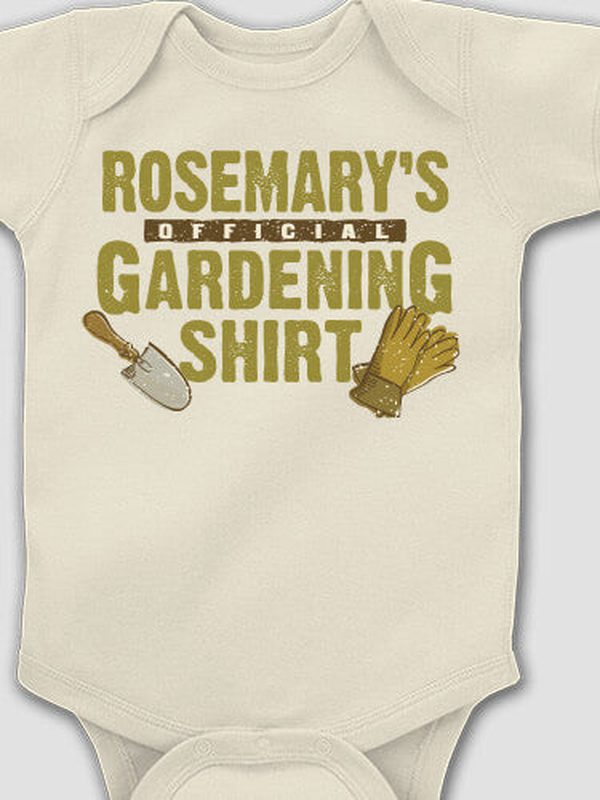 Official Gardening : Printed Baby Bodysuits