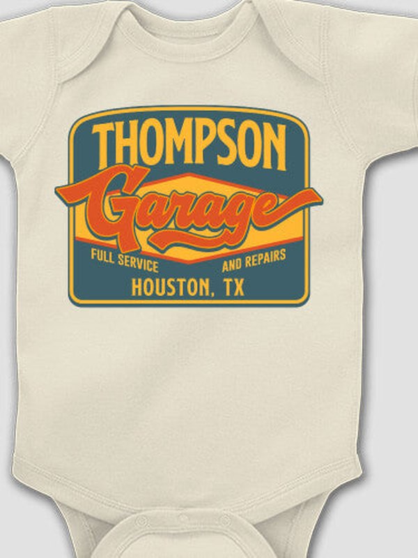 Retro Garage : Printed Baby Bodysuits